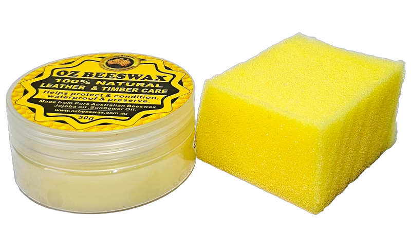 Pure Beeswax. 100% Natural & With Lavender Leather & Timber Care