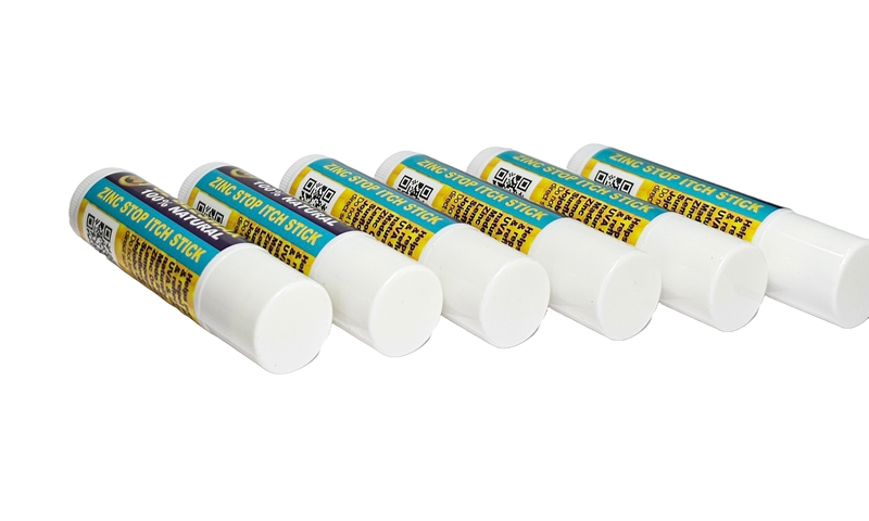 Zinc Stop Itch Stick Lip Bam Protector With Lemongrass 6 Pack