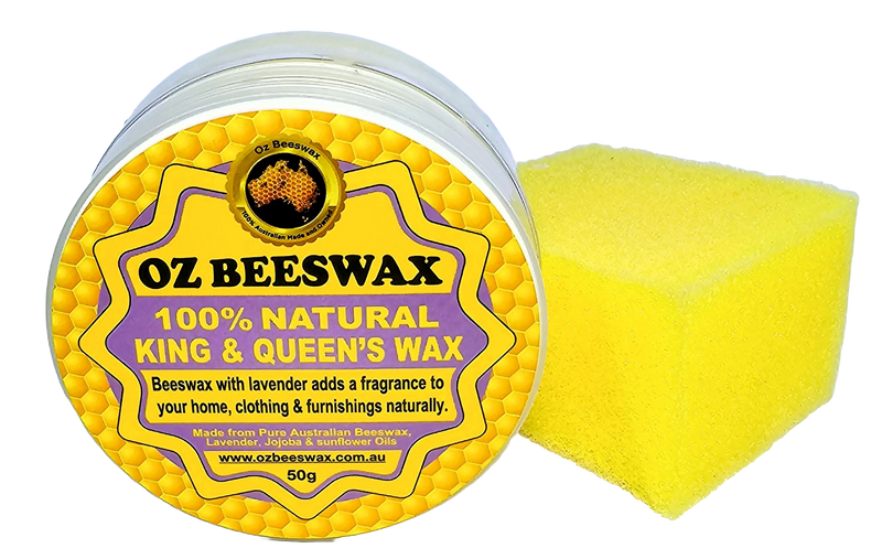 Pure Beeswax. 100% Natural & With Lavender Leather & Timber Care